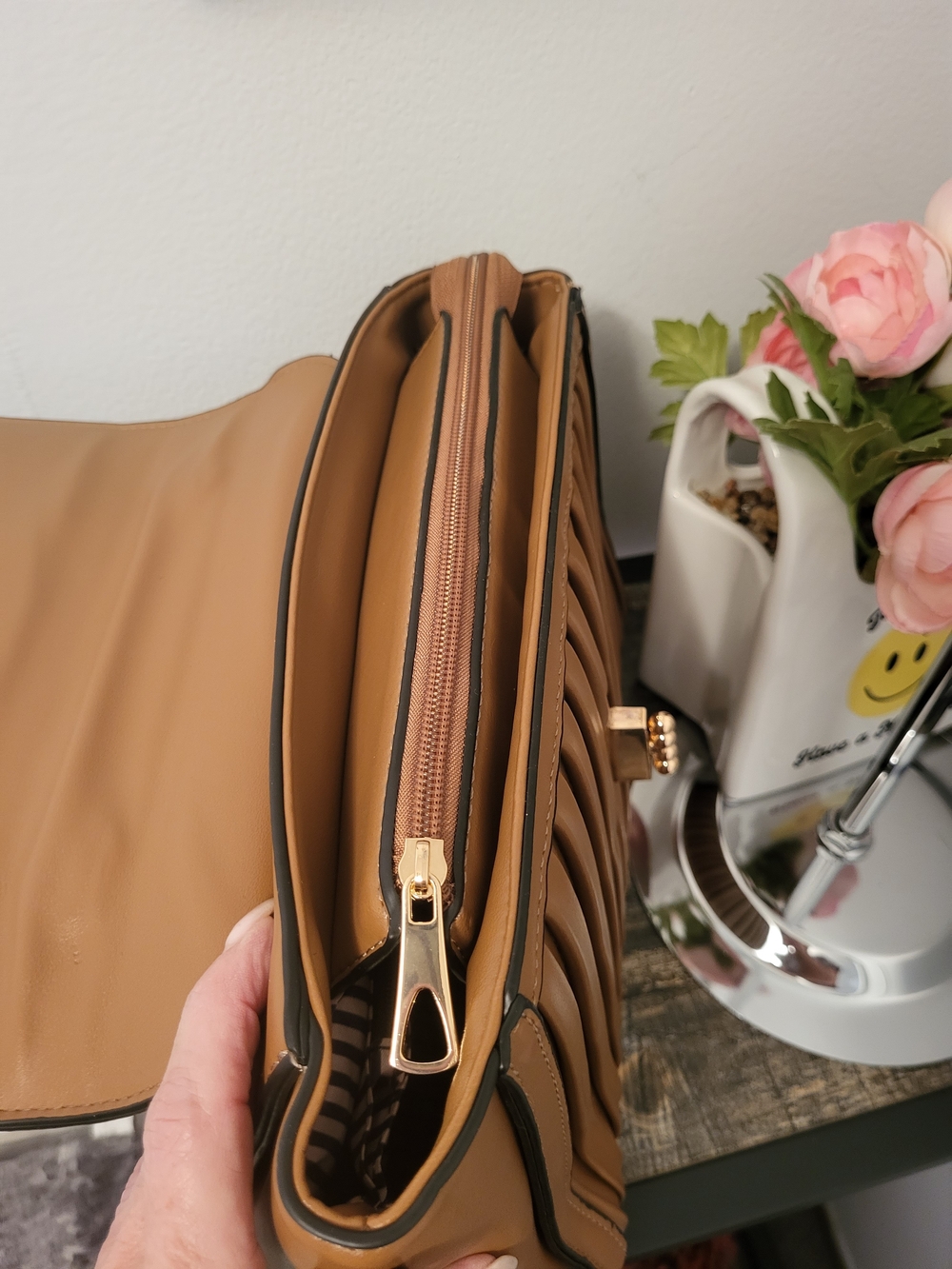 Top-Handle Satchel - Unbranded - 12" W X 7.75"L X 5" D Un Branded Dusty - Picture 8 of 15